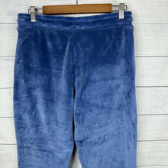 Athleta Girl XXL 16 Velour Fleece Feelin Good Jogger Pull On Pants Blue 631506 - Picture 6 of 10